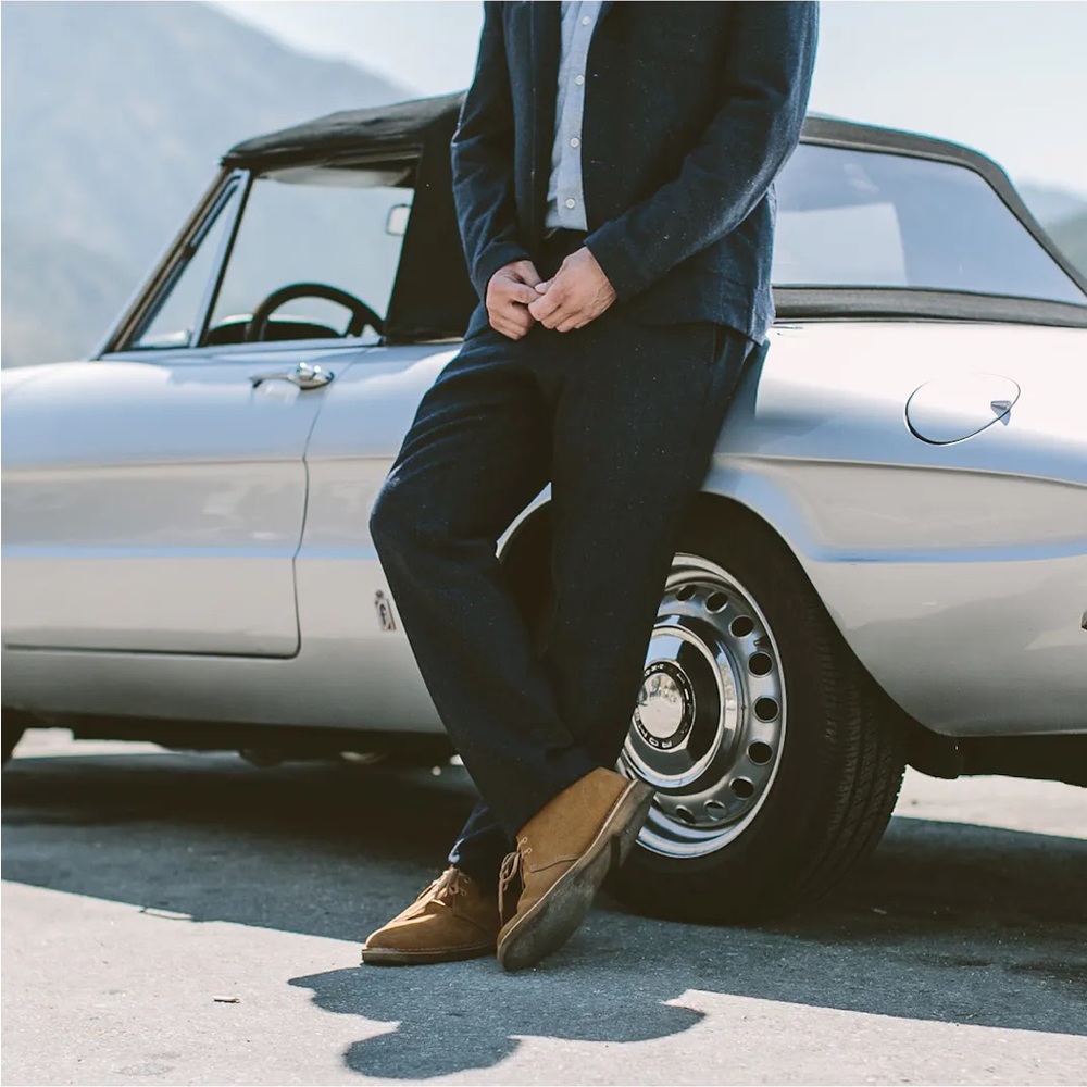 DEADSTOCK TAYLOR STITCH The Telegraph Trouser in Navy Donegal - 35W